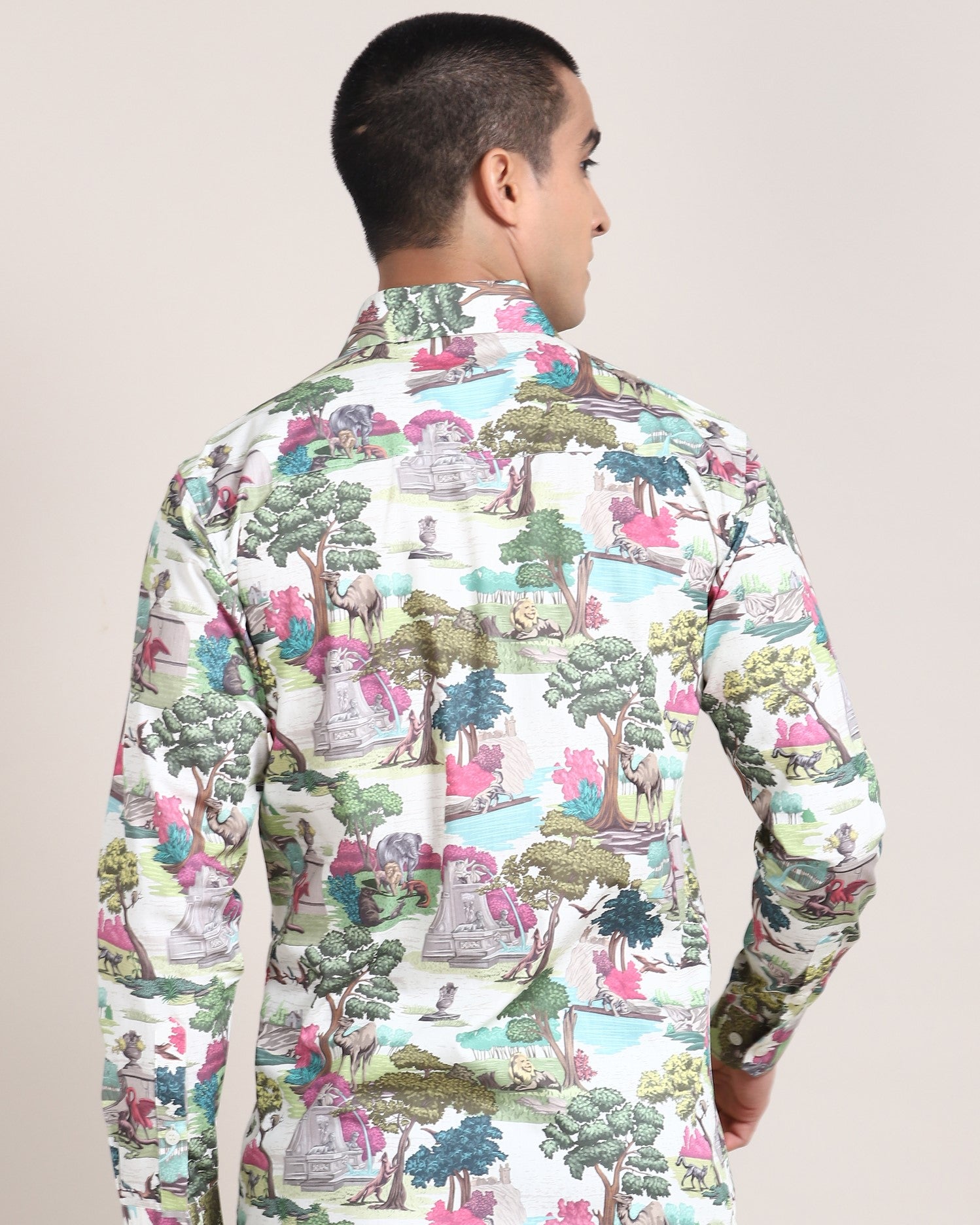 Nature-inspired Jungle Printed Shirt by Monsui