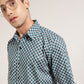 The unique and eye-catching geometric print of a Monsui cotton shirt