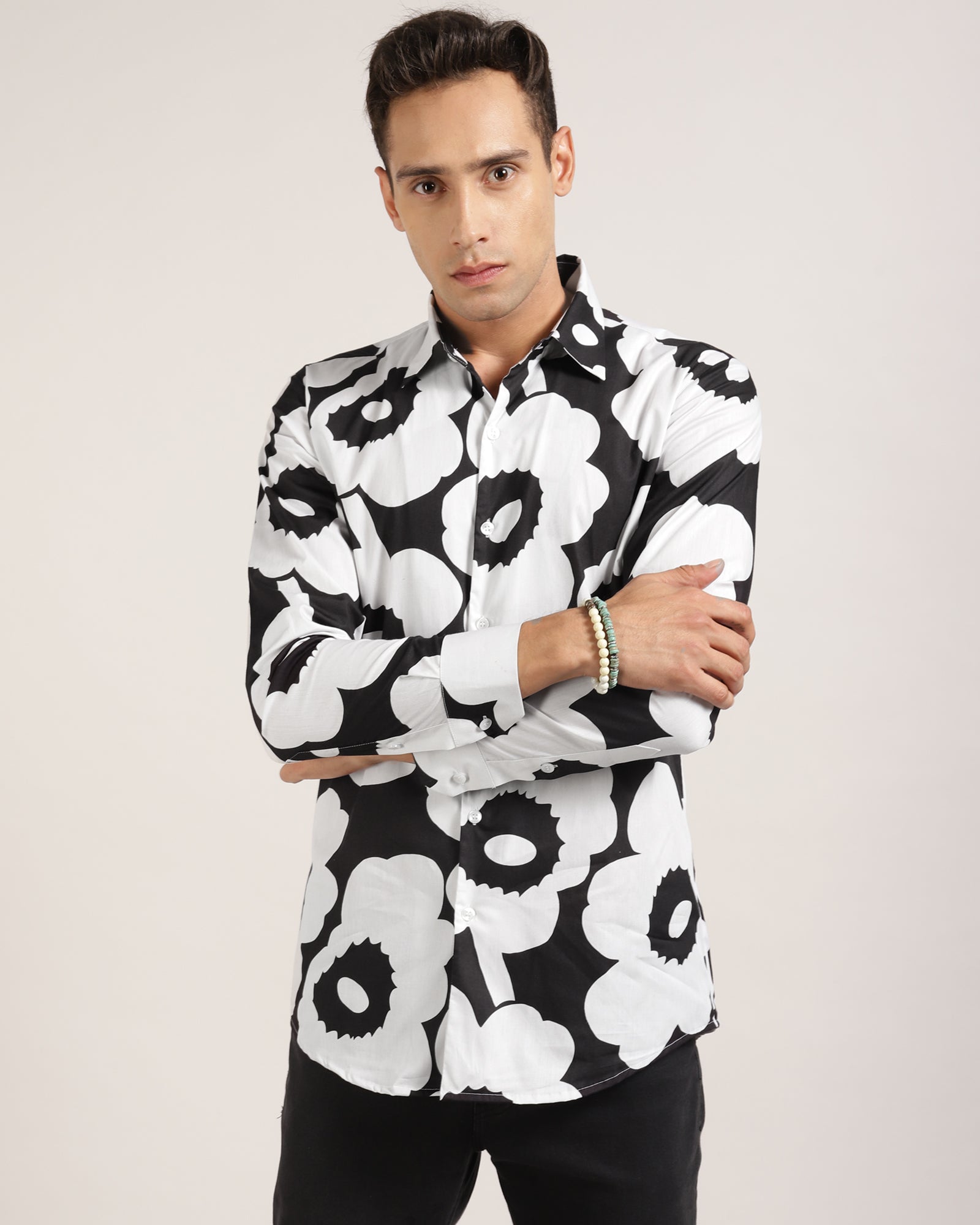 Statement Men's Floral Shirt at Monsui