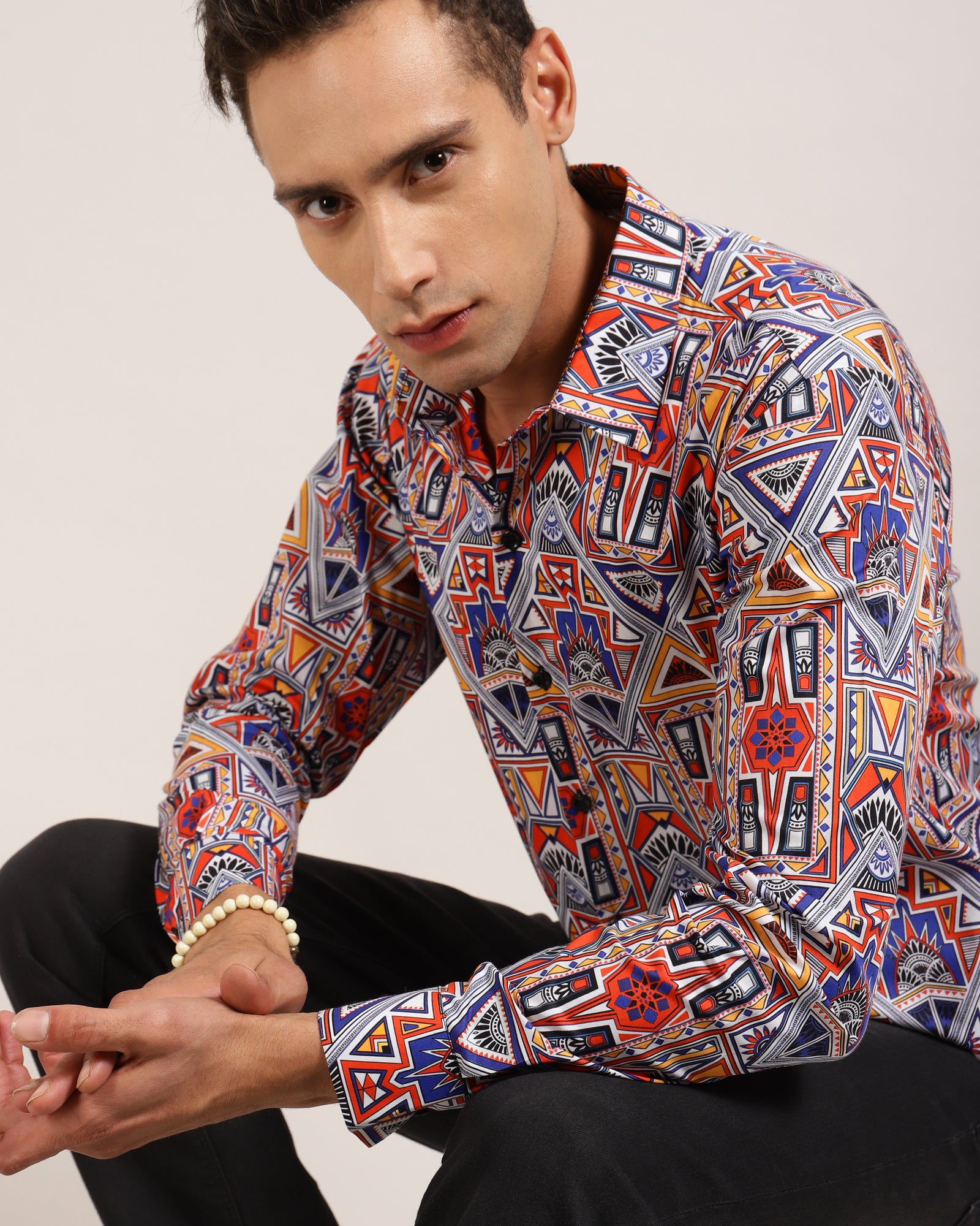 "Express Your Style with the Multicolor Printed Shirt"