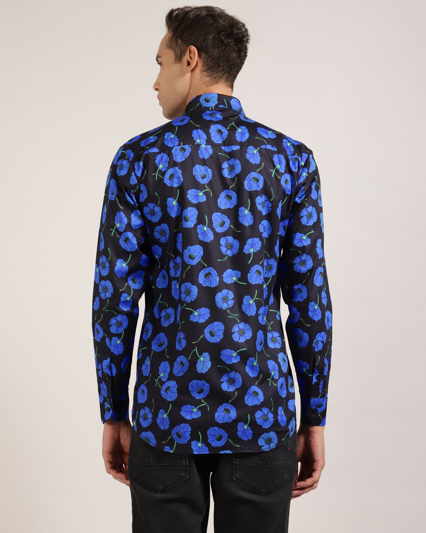 "Monsui full sleeve shirt for men with floral design"