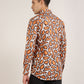 A stylish men's shirt featuring a unique tiger print design, crafted by Monsui for the fashion-forward man