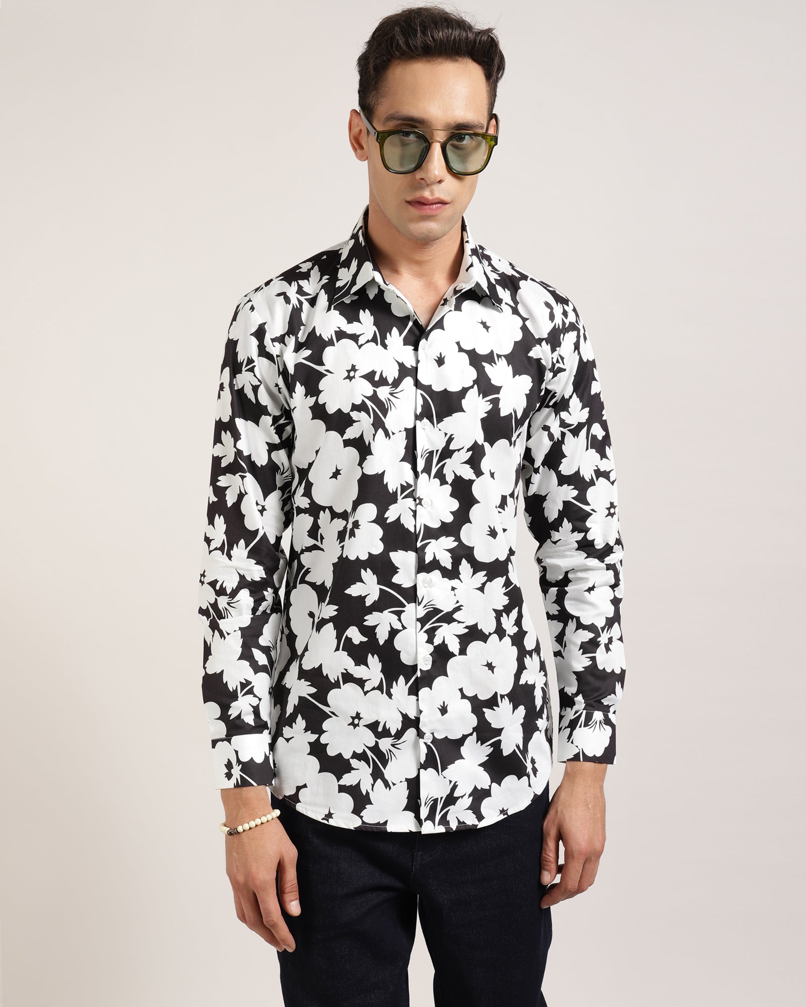 Stylish Men's Floral Shirt at Monsui