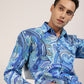 Monsui blue paisley shirt