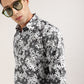 Stylish Mens Floral Print Shirt in Cotton