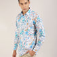 Handstitched Floral Print Shirt for Men