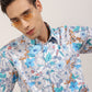 Model Wearing Mens Floral Shirt