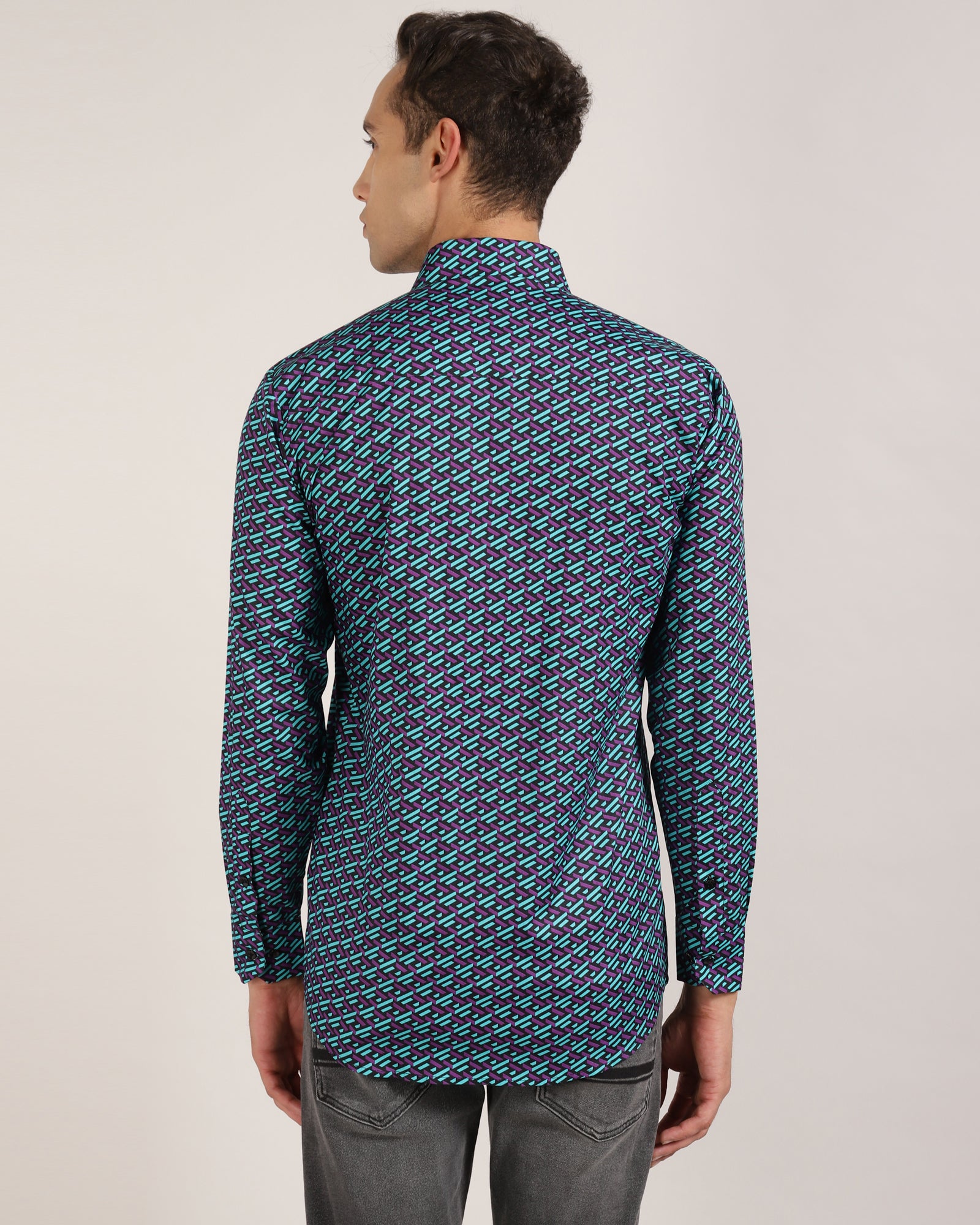 Men's geometric shirt