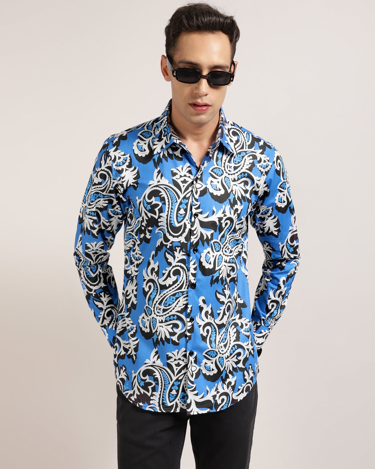 Stylish Full Sleeved Floral Print Shirt for Men