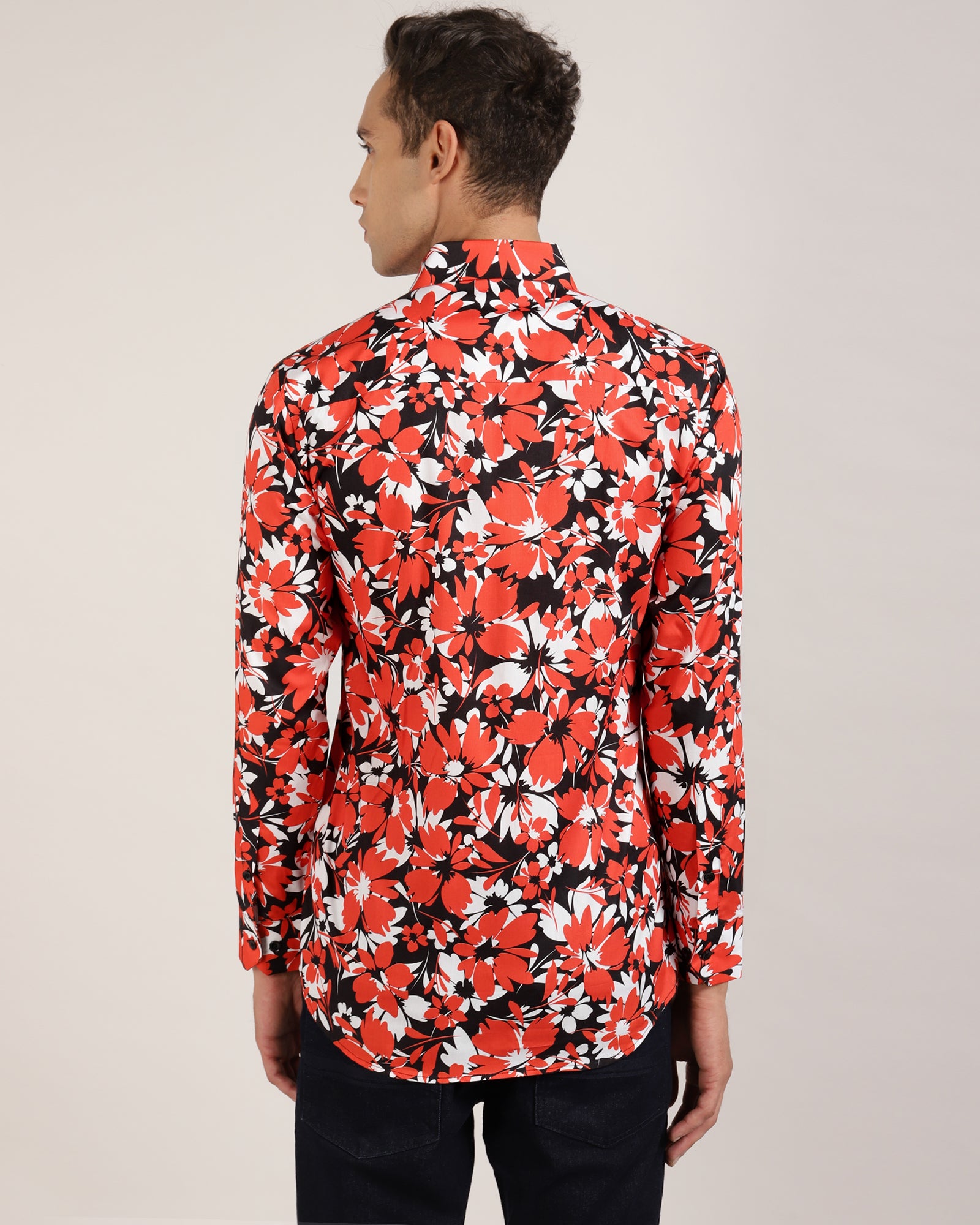 Bold Floral Design Mens Shirt