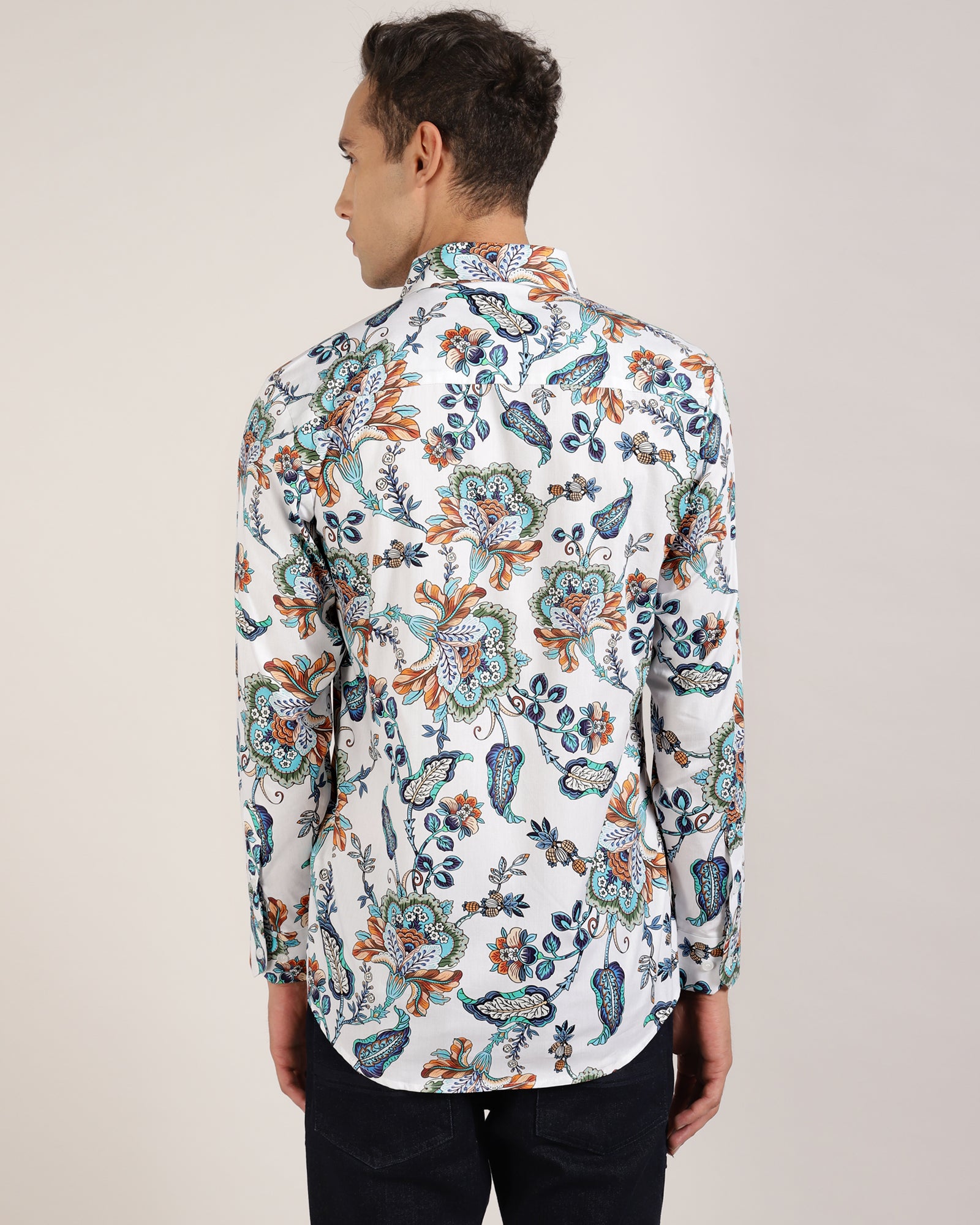 Stylish Floral Print Shirt for Men