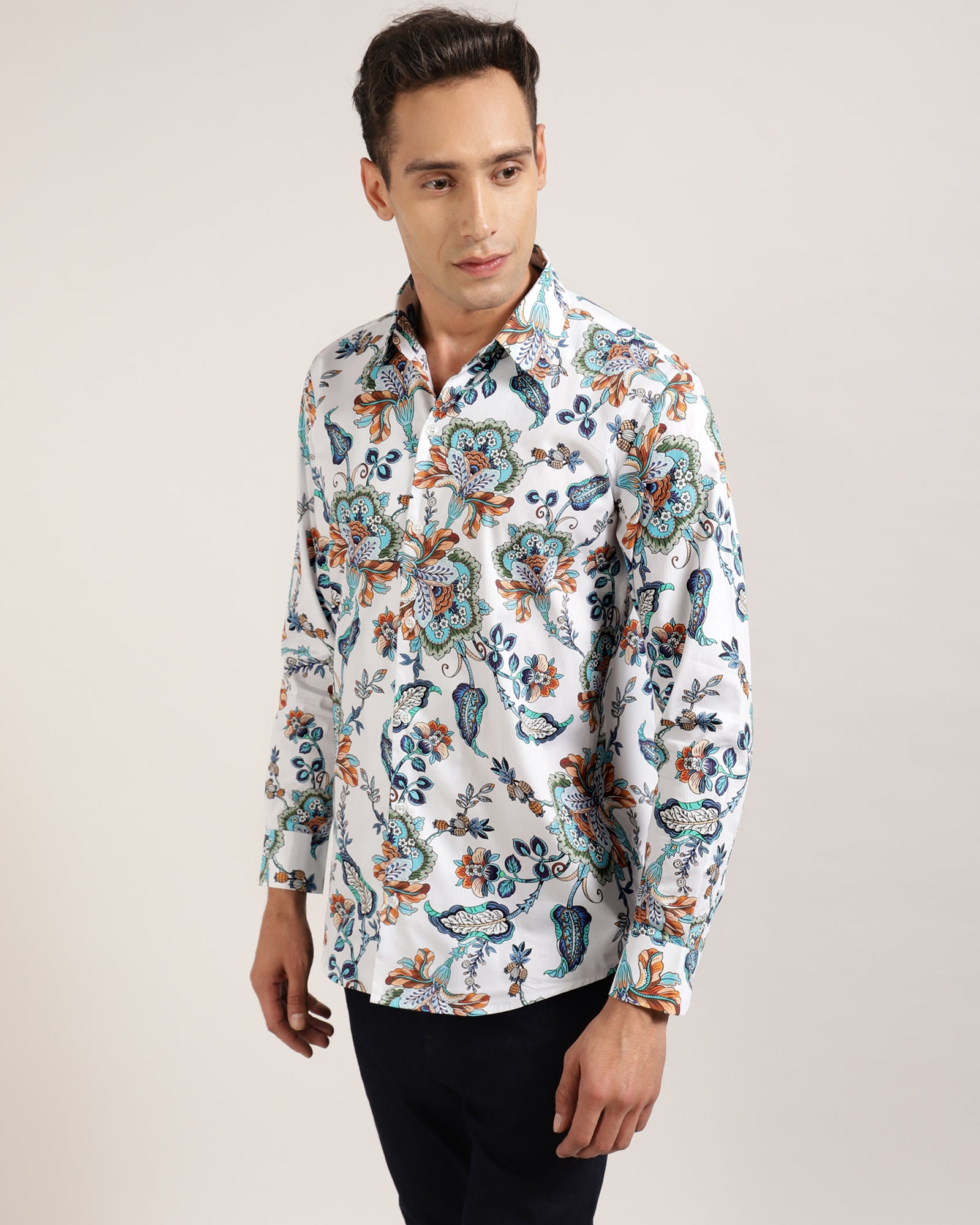 Unique Floral Design Mens Shirt