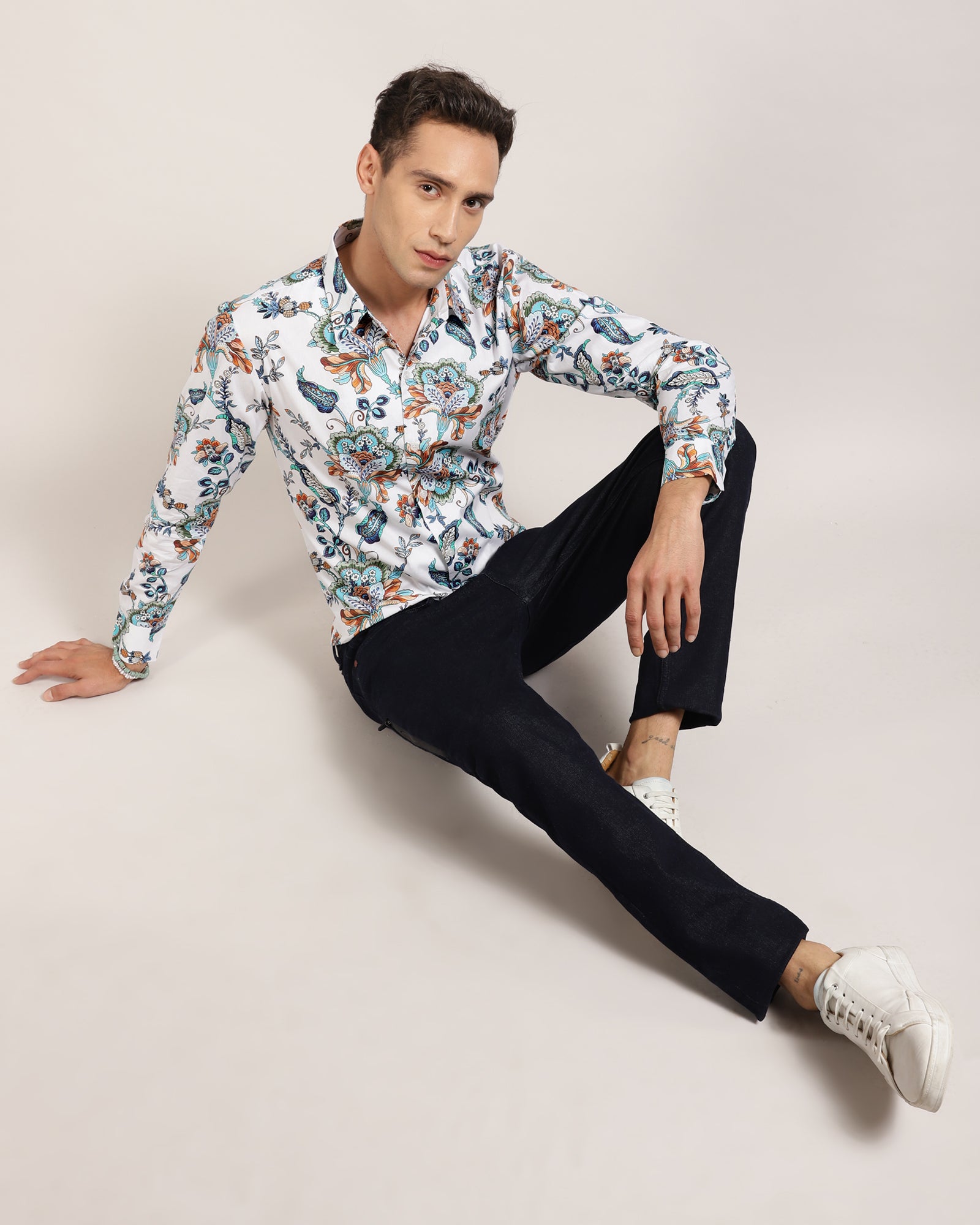 Comfortable Mens Floral Print Shirt