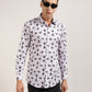 "Close-up of the Print on the Cotton Full Sleeve Printed Shirt"