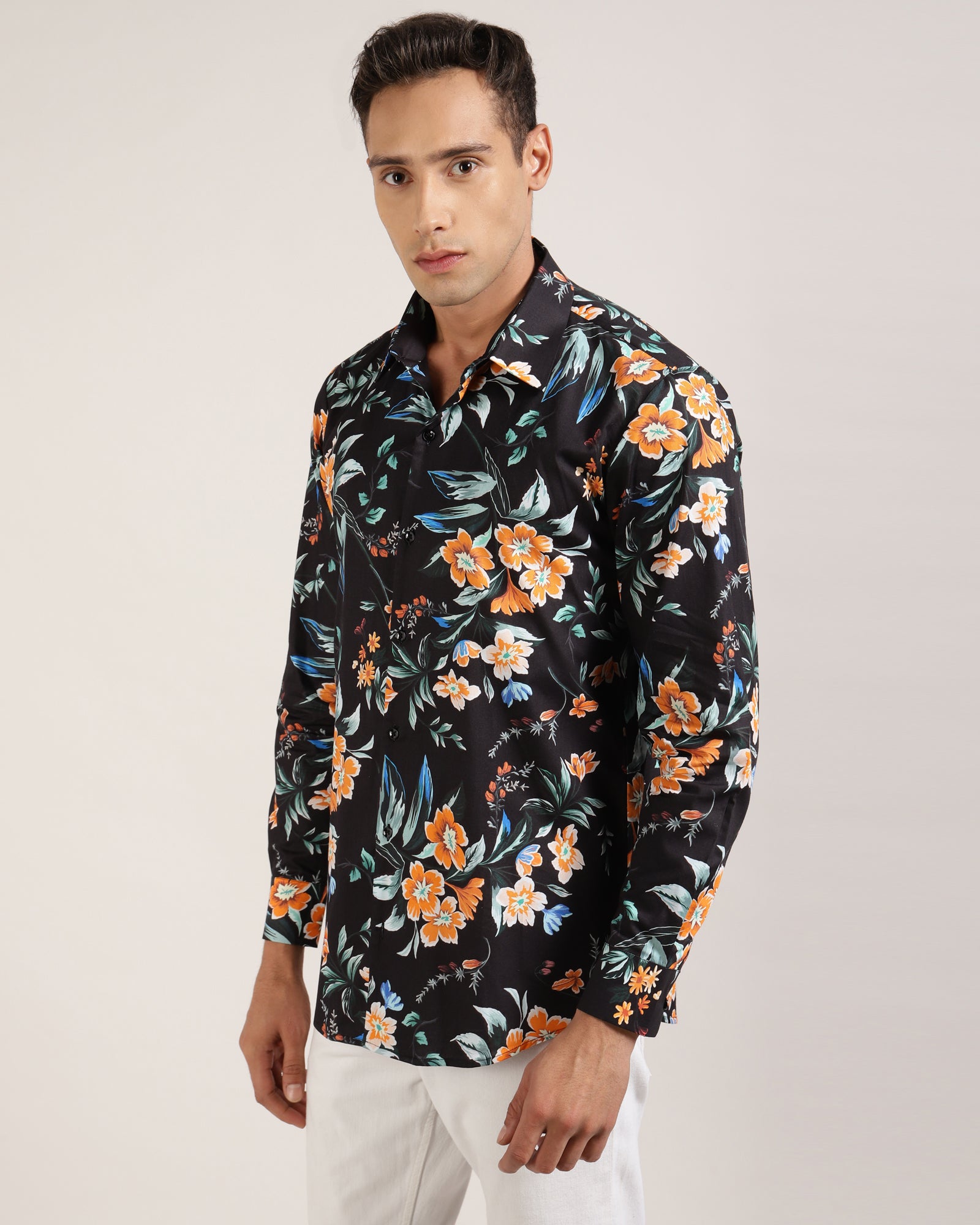 "Trendy Floral Print Shirt by Monsui"