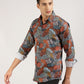 Multi-color abstract printed shirt